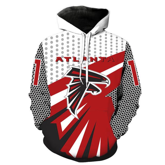 New Design Nfl Football Atlanta Falcons 3d Hoodie Sweatshirt Jacket Pullover