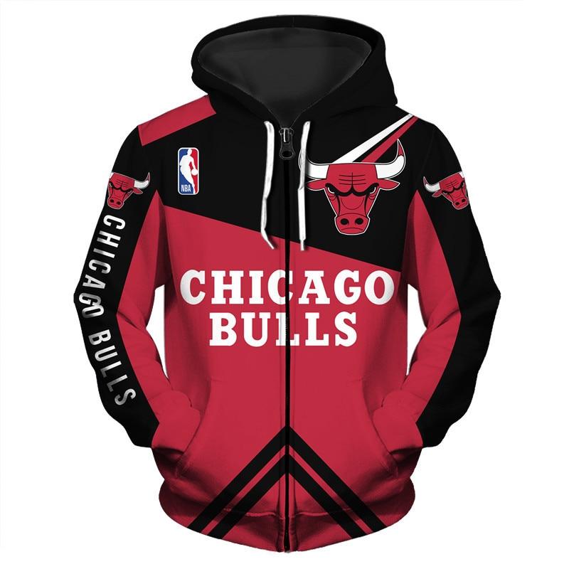 Chicago Bulls Nba Hoodie Sale - Cheap Hoodie With Zipper Sweatshirt Jacket Pullover