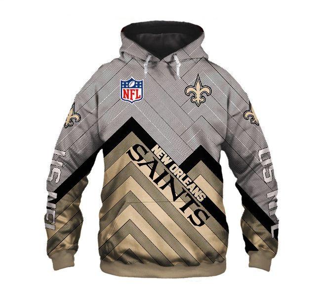 Cheapest Nfl 3d Men's New Orleans Saints Hoodie Sweatshirt Pullover