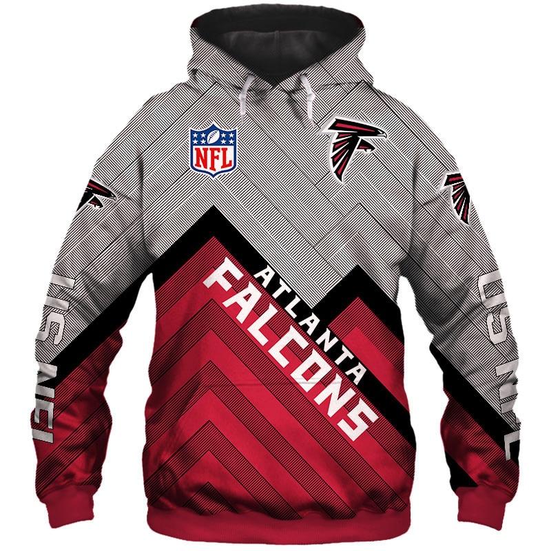 Lowest Price Nfl 3d Men's Atlanta Falcons Hoodie Sweatshirt Pullover