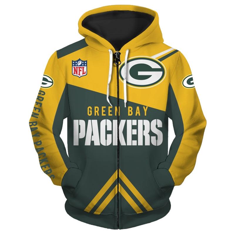 Green Bay Packers Zip Up Hoodie – Game Day Fan Essential