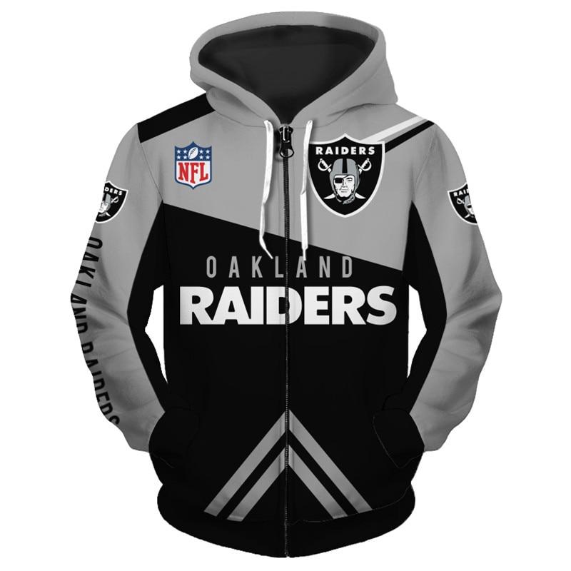 Oakland Raiders Zip Up Hoodie Game Day Fan Essential