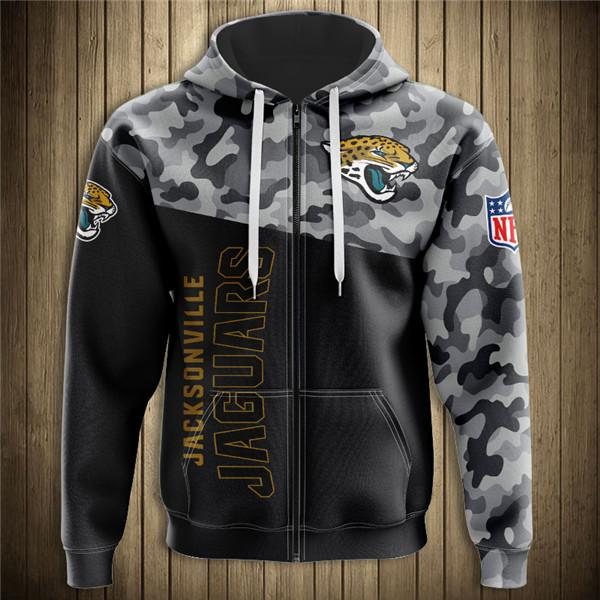 Jacksonville Jaguars Military Hoodies 3d Sweatshirt Long Sleeve Pullover