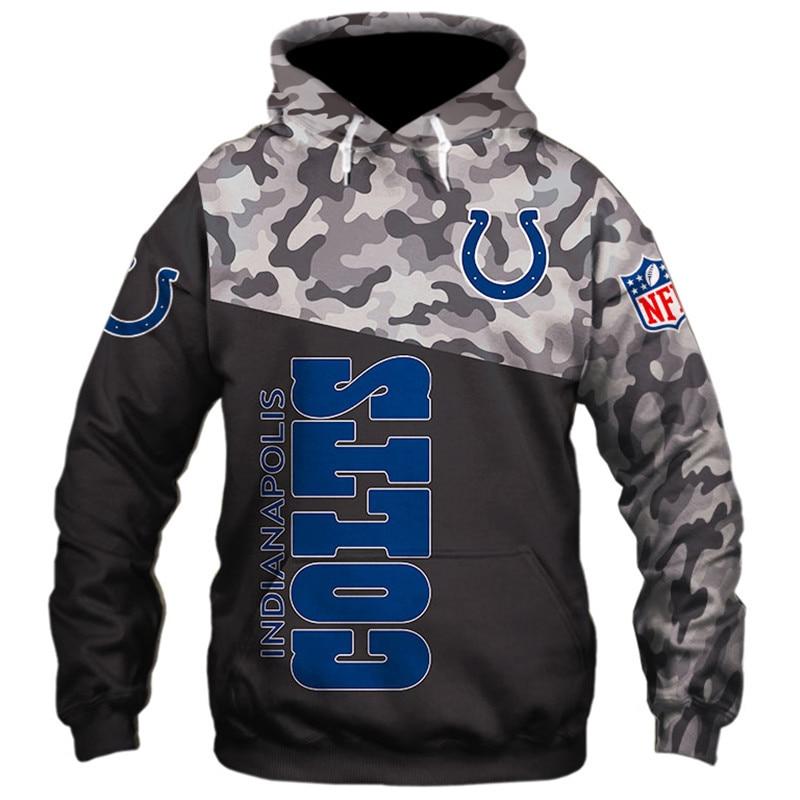 Indianapolis Colts Military 3d Sweatshirt Pullover Hoodie For Men