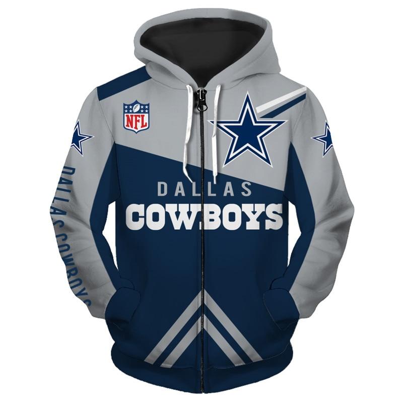 Dallas Cowboys Zip Up Hoodie – Game Day Fan Essential