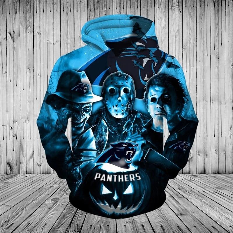 Carolina Panthers Halloween Horror Night Hoodie