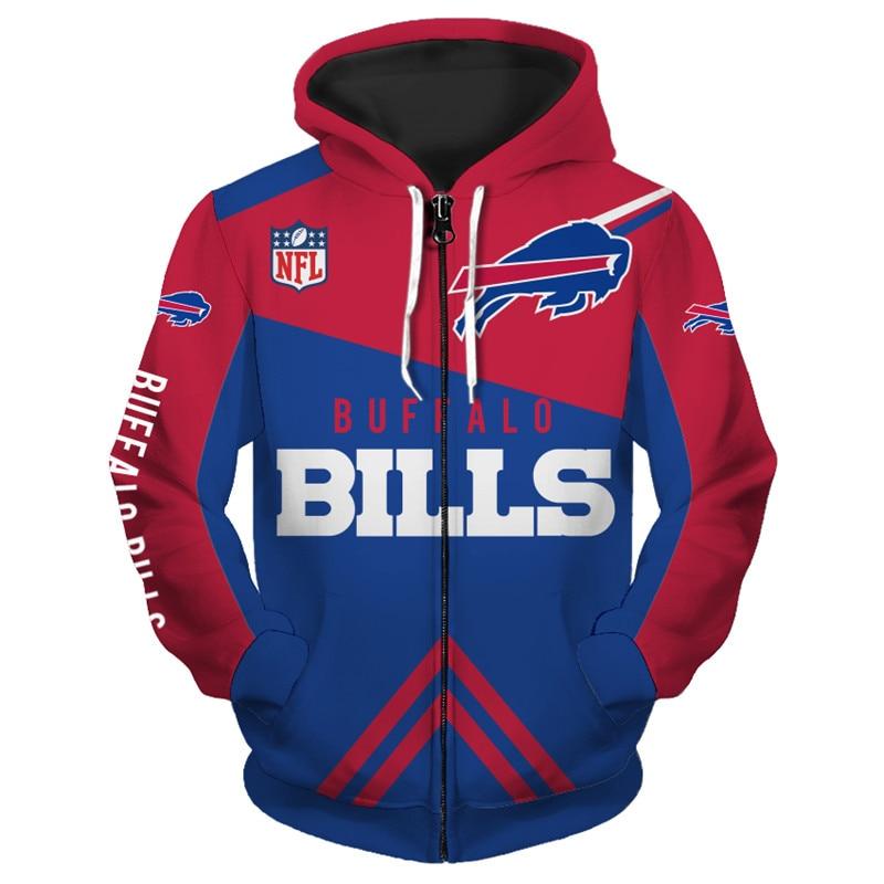 Buffalo Bills Zip Up Hoodie - Game Day Essential