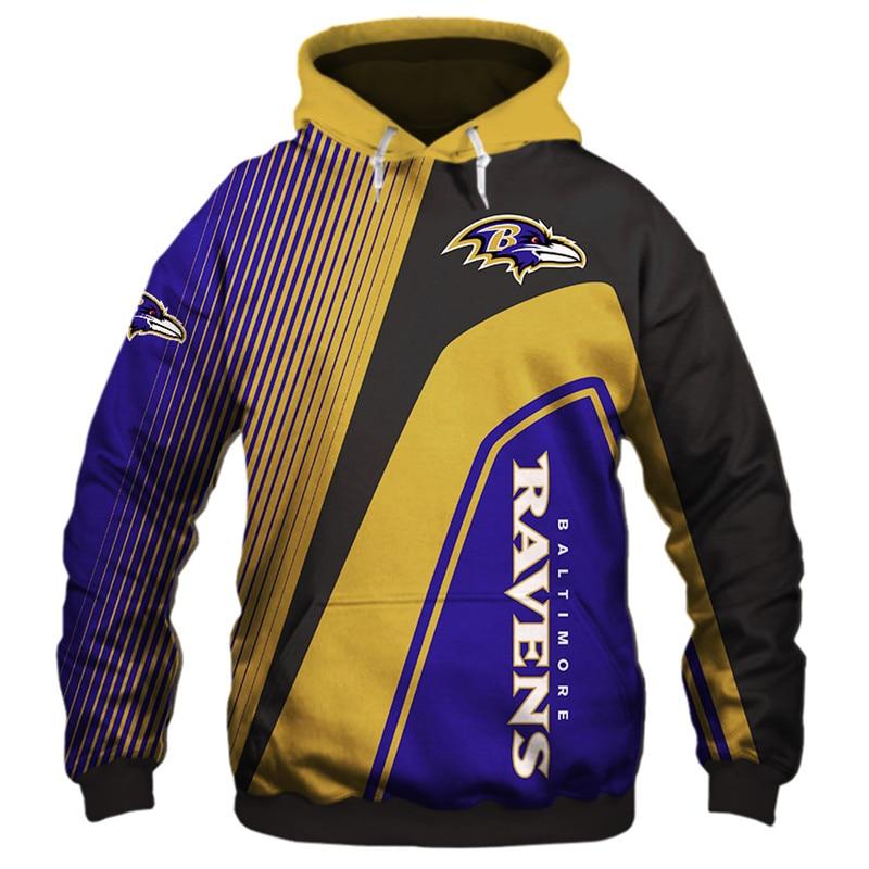 Baltimore Ravens 3d Long Sleeve Hoodie - On Sale