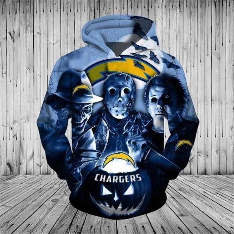 Los Angeles Chargers Halloween Horror Night Hoodie