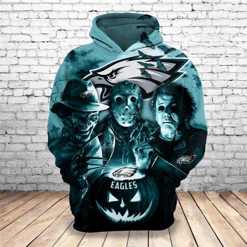 Philadelphia Eagles Halloween Horror Night Hoodie