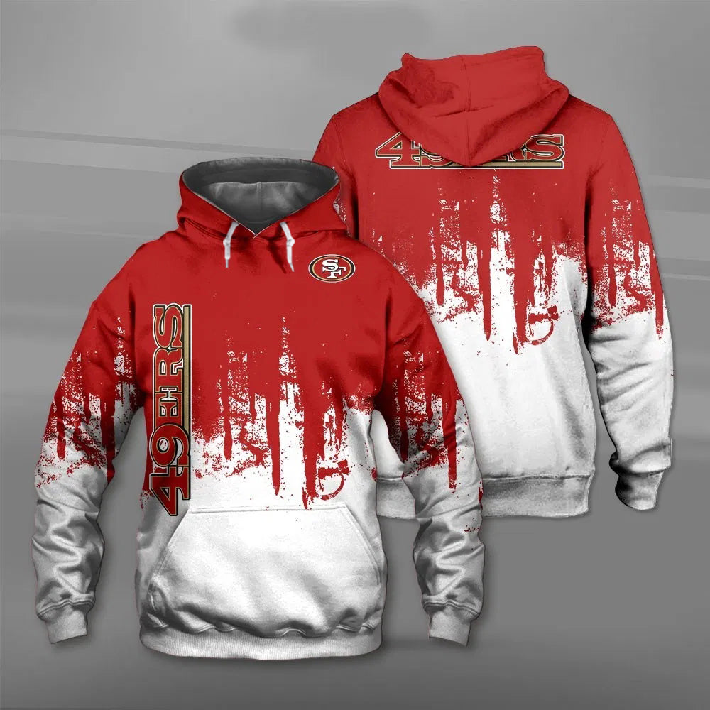 San Francisco 49ers Men's Graffiti 3d Pullover Hoodie