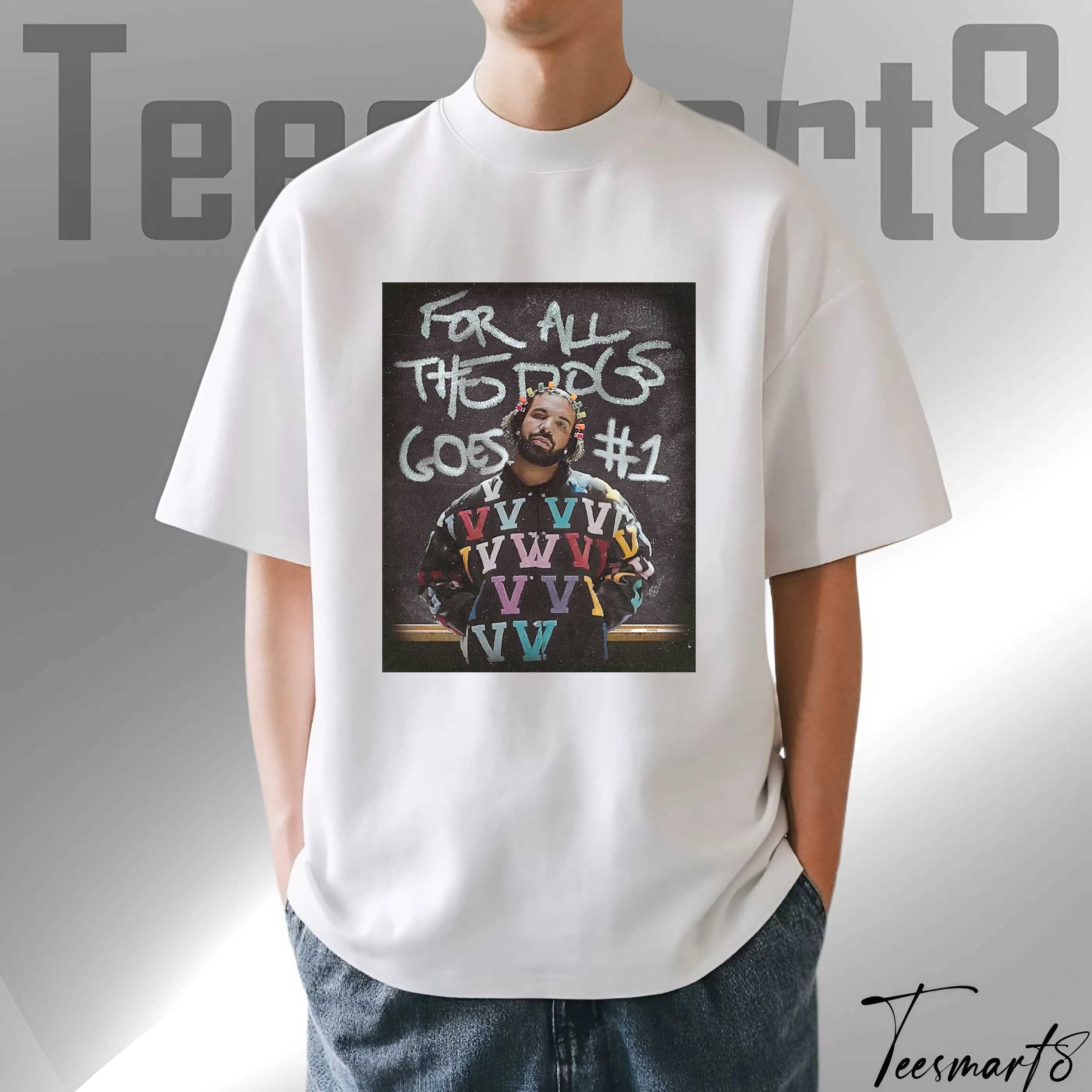 Champagne Papi Rap Tee – Drake Bootleg – For All The Dogs