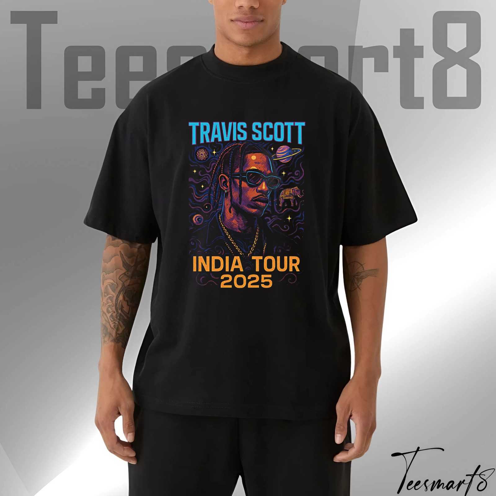 Travis Scott Concert Tee – India Tour 2025 Shirt