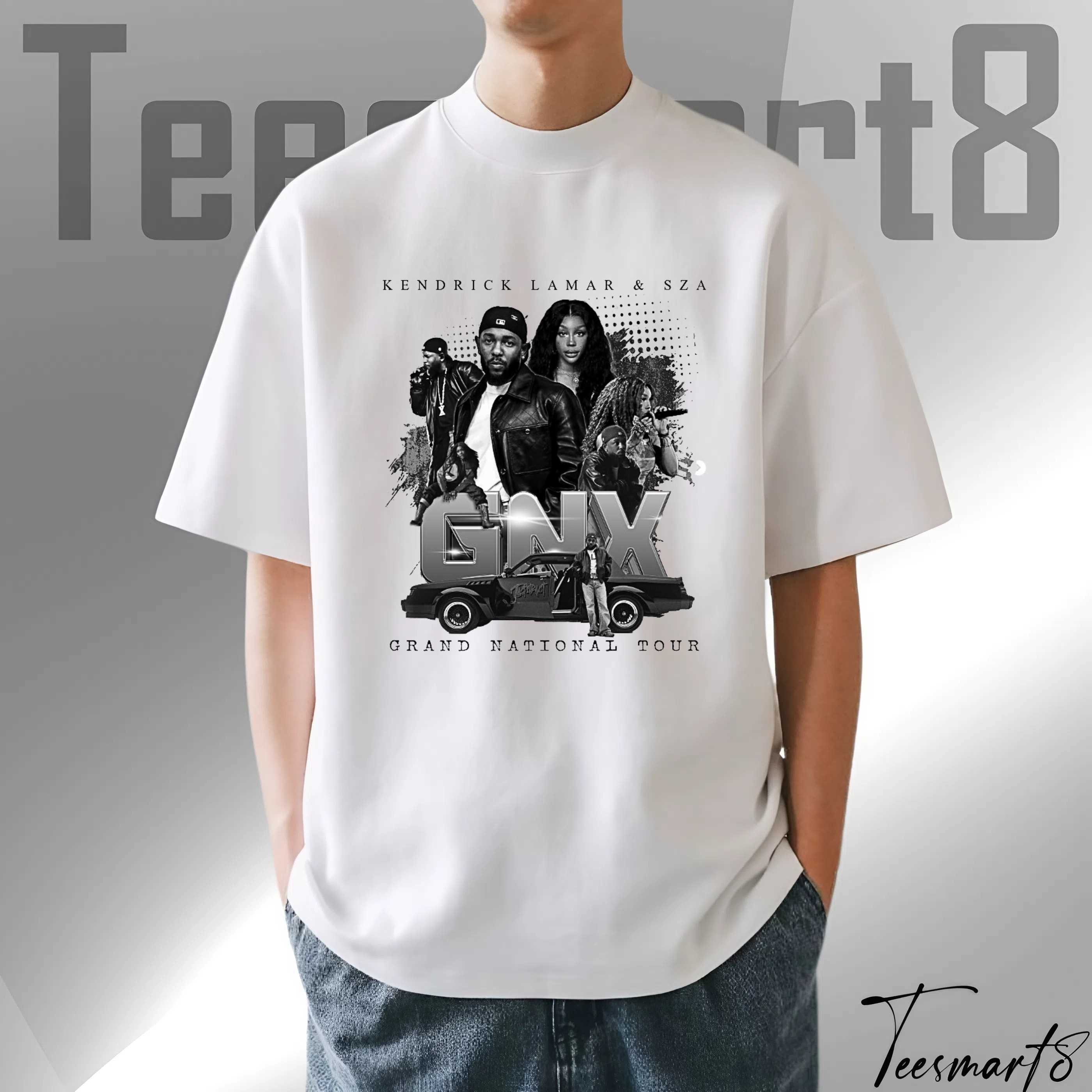 Rap Merch T-Shirt – Grand National Tour 2025 Kendrick Lamar & Sza