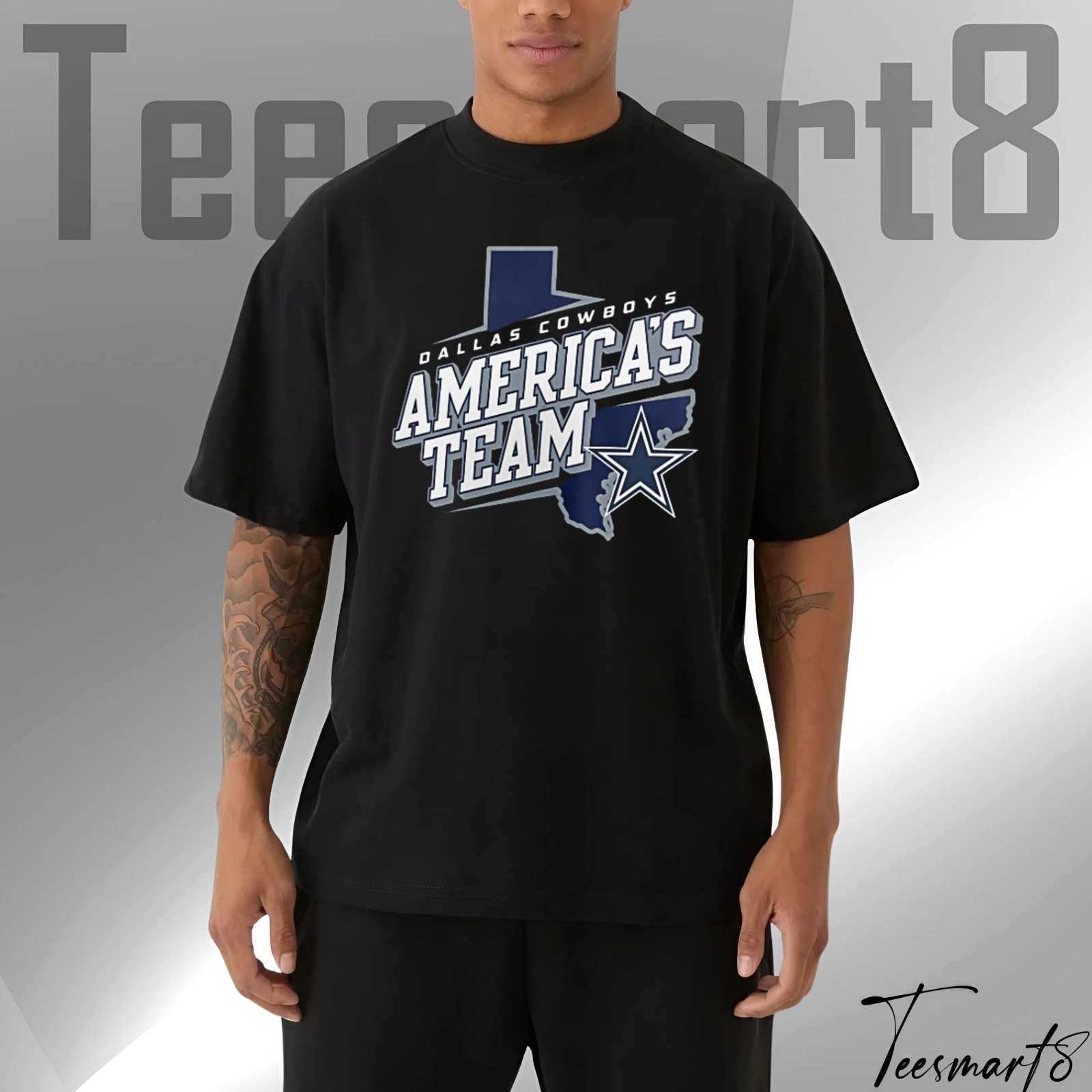 Dallas Cowboys State Shape T-Shirt – Hometown Collection 2025 Nfl