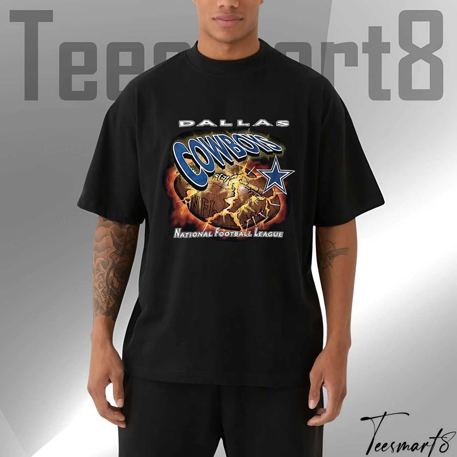 Cowboys Vintage Explosion T-Shirt – 90s Throwback Nfl 2025