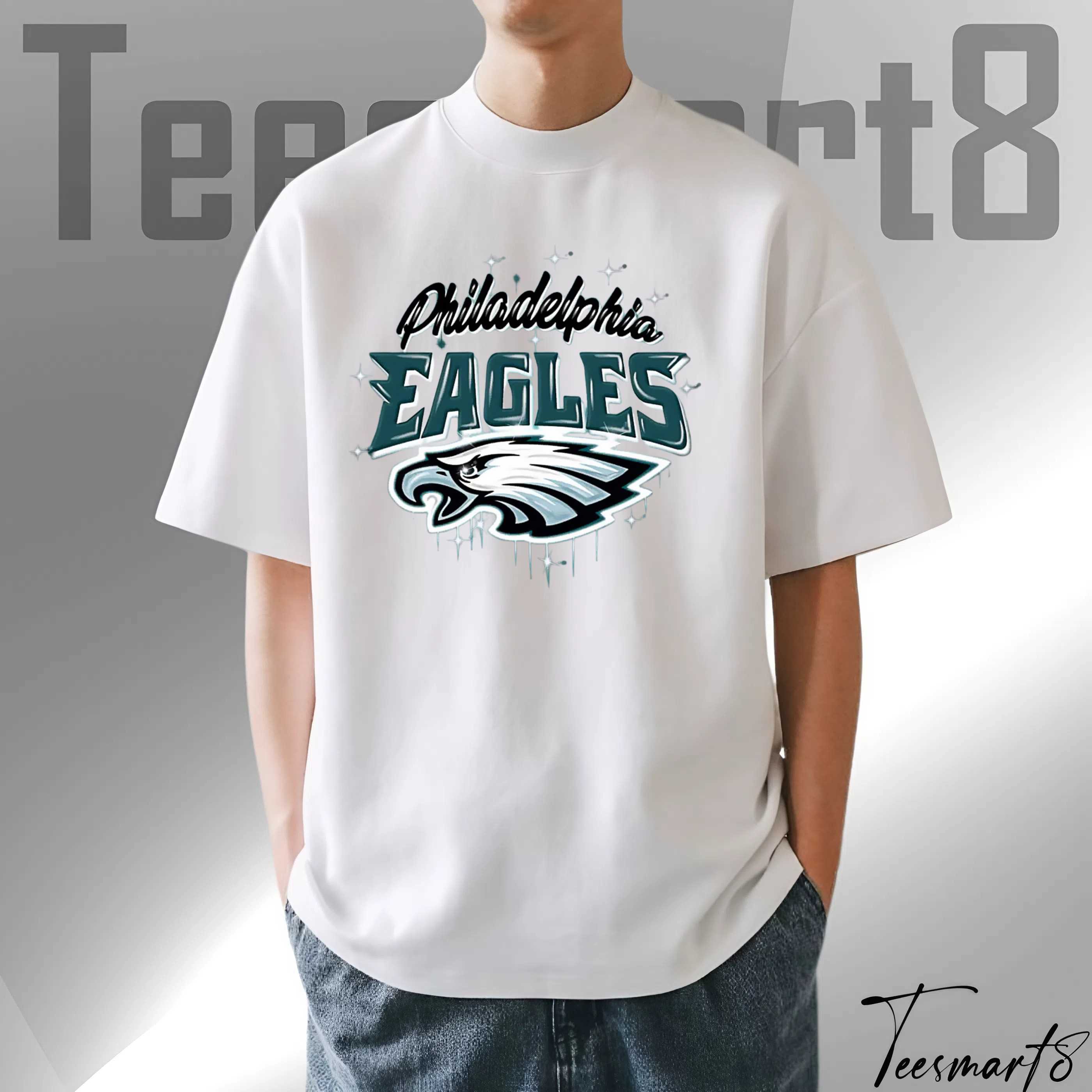 Philadelphia Eagles Airbrushed Shirt – Nfl 2025 Fan Gear