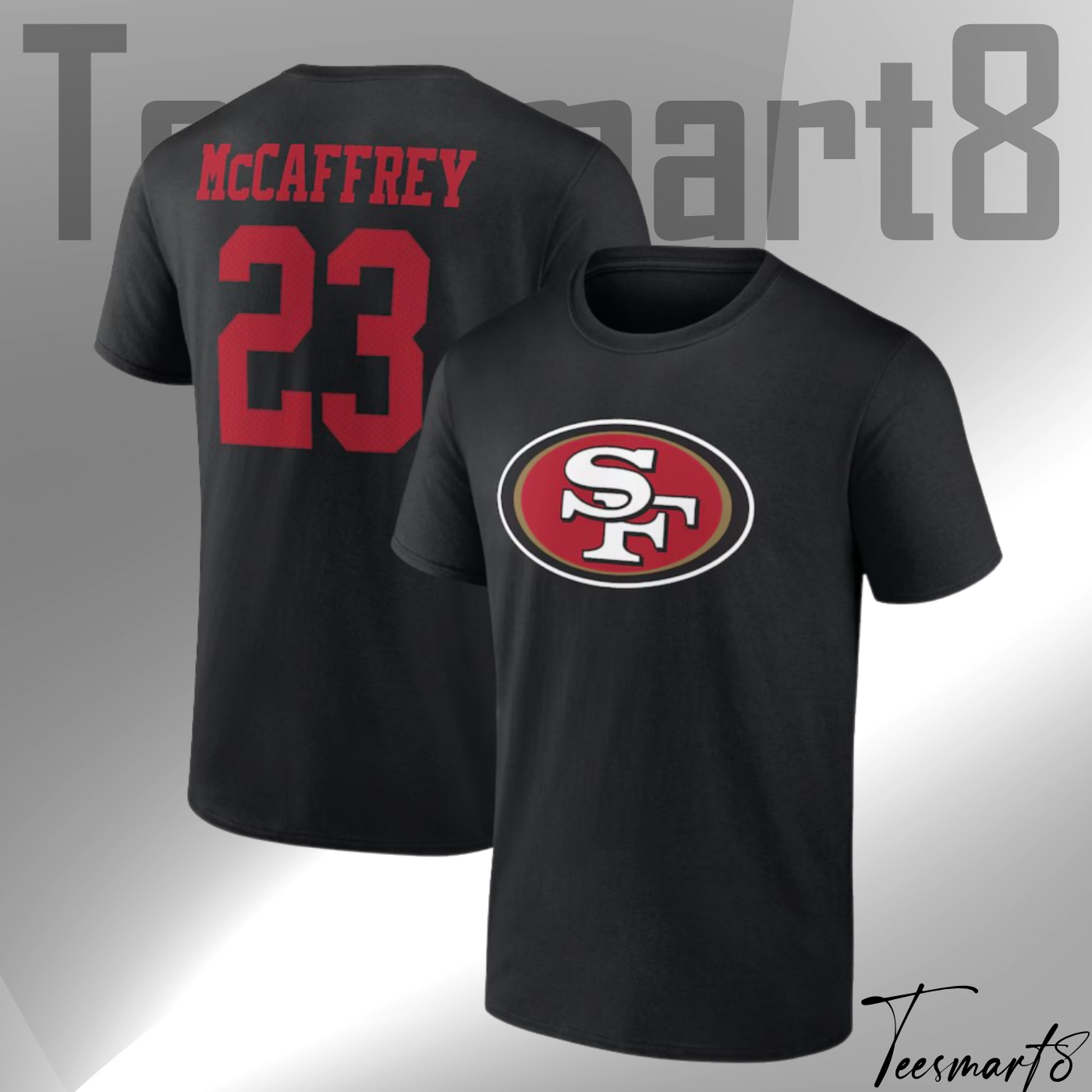 Christian Mccaffrey Scarlet San Francisco 49ers Player Icon T-Shirt