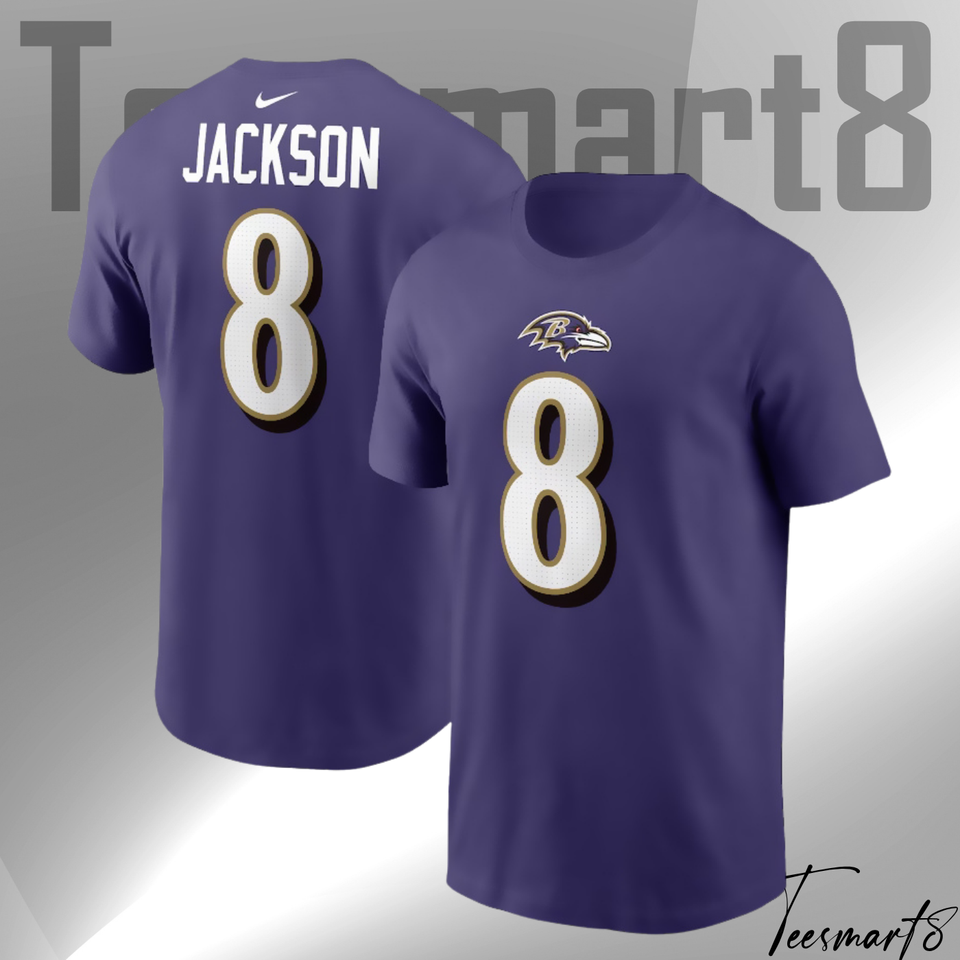 Lamar Jackson Baltimore Ravens Name & Number T-Shirt