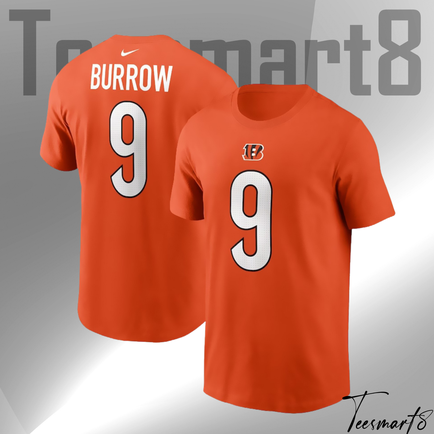 Joe Burrow Cincinnati Bengals Player Name & Number T-Shirt