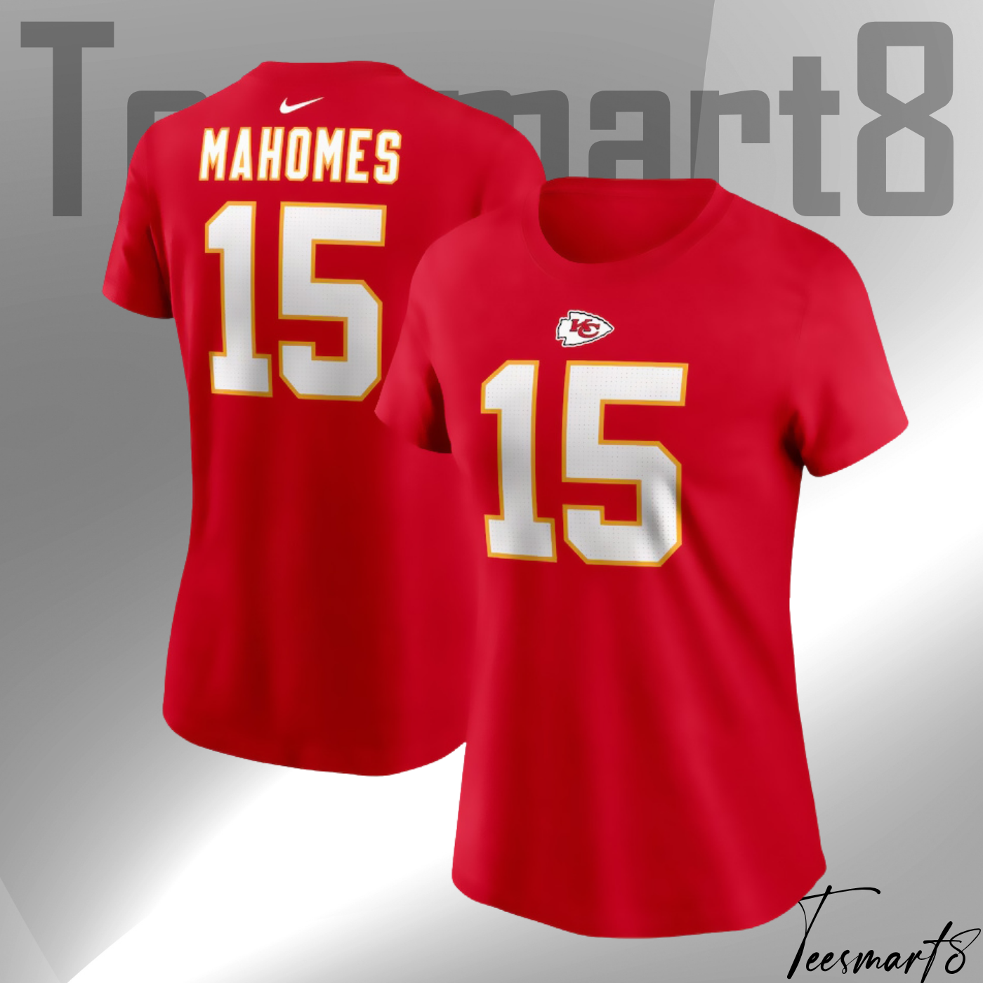 Patrick Mahomes Kansas City Chiefs Player Name & Number T-Shirt