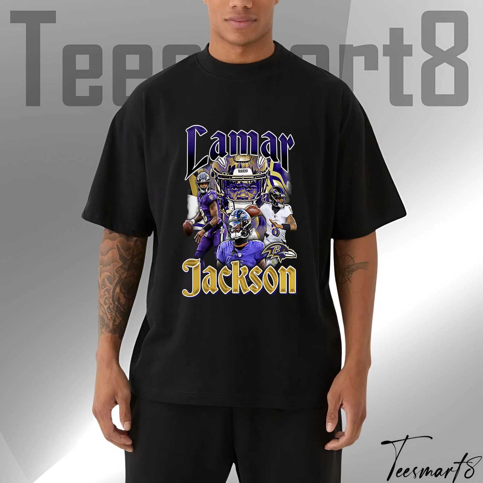 Baltimore Ravens T-Shirt – Lamar Jackson Graphic Legend