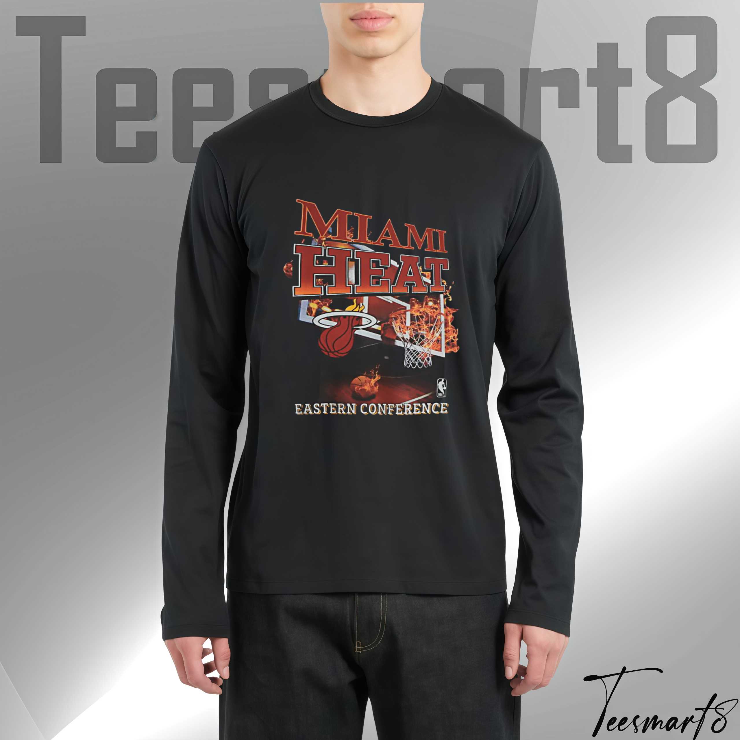Miami Heat Oversized Graphic Shirt – Nba Streetwear Fan Drop