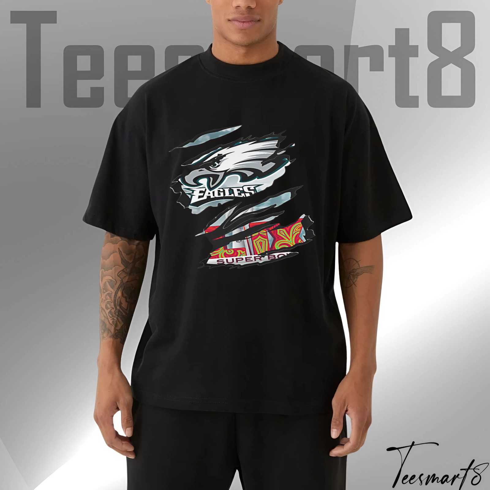 Philadelphia Eagles 2025 Season Shirt Super Bowl Lix New Logo Tee 1