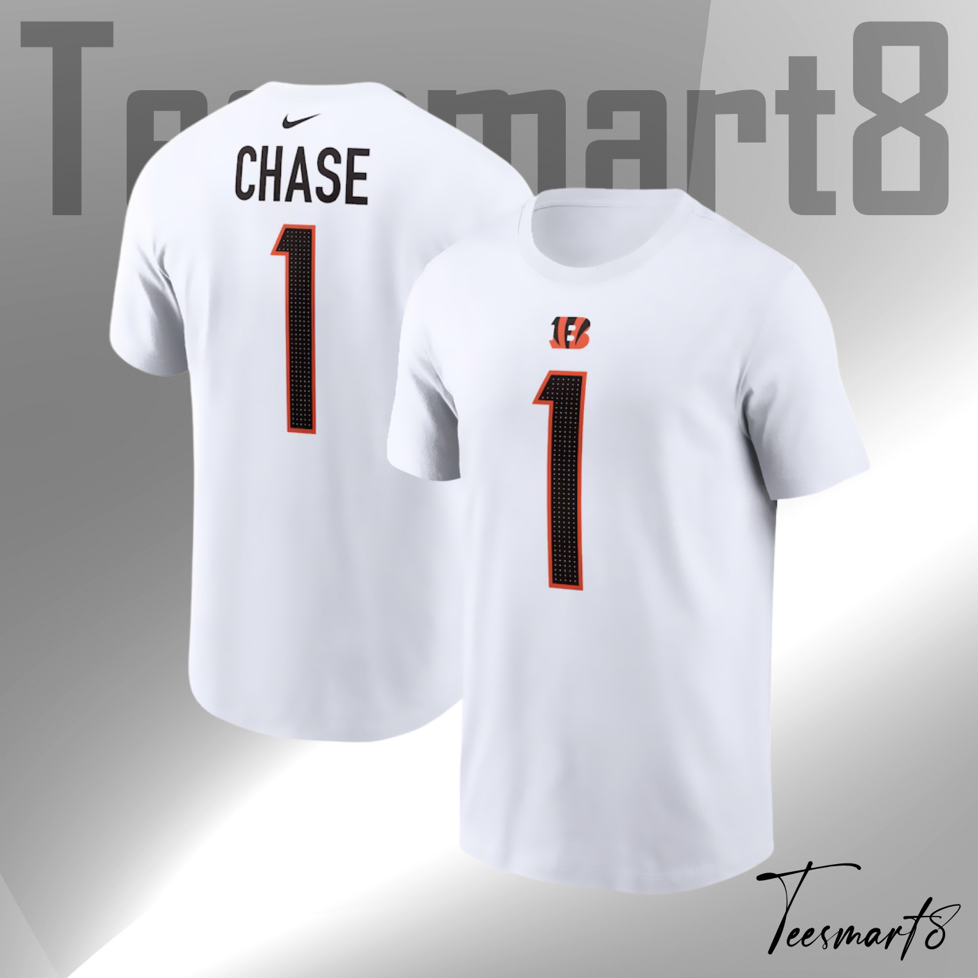 Ja'marr Chase Cincinnati Bengals Player Name & Number T-Shirt
