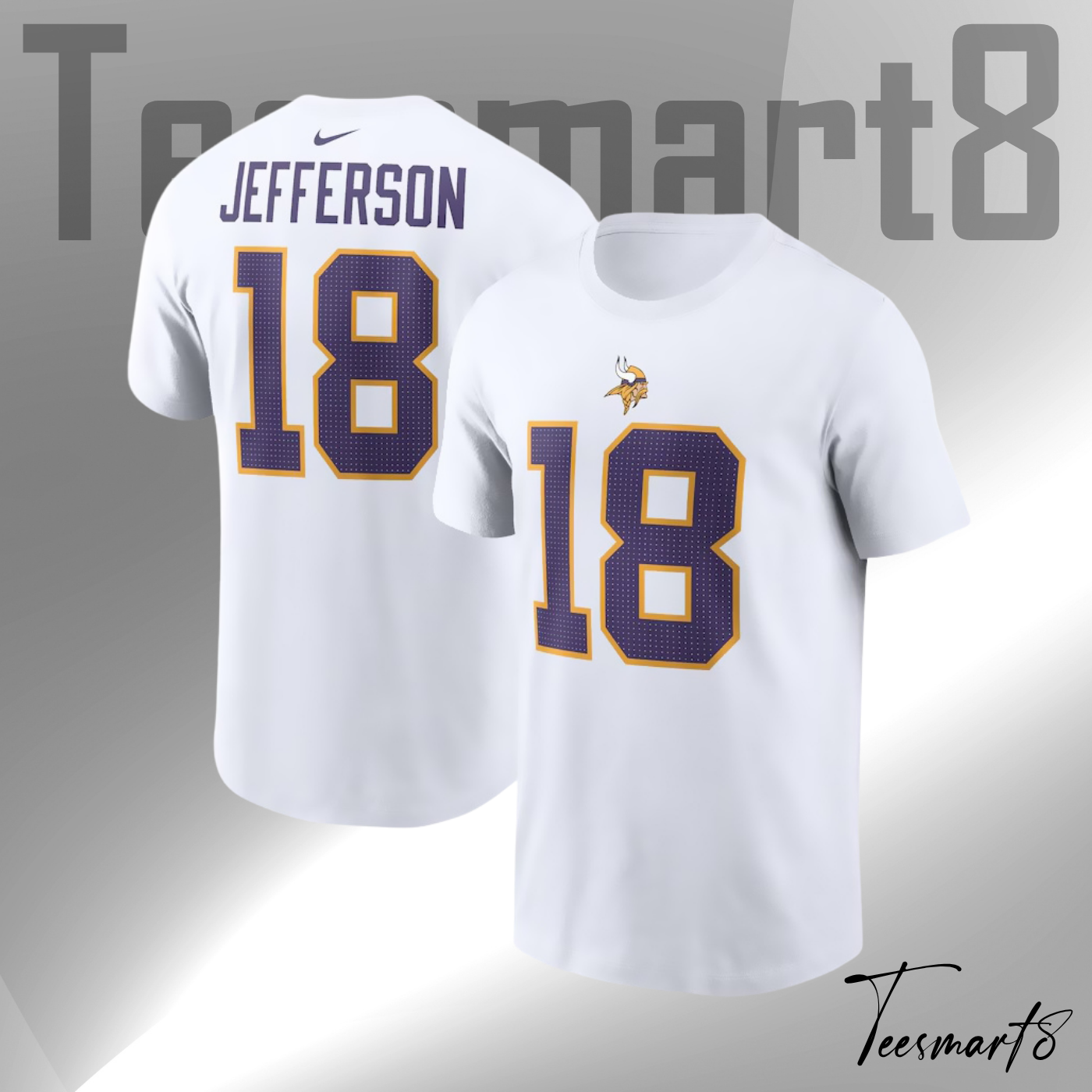 Justin Jefferson Minnesota Vikings Name & Number T-Shirt