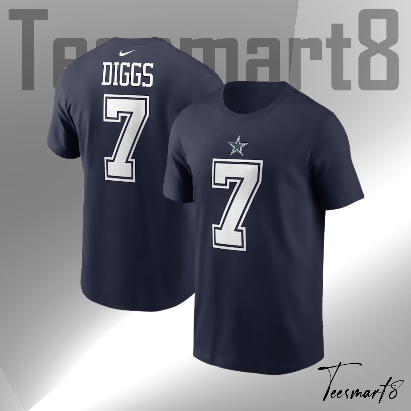 Trevon Diggs Dallas Cowboys Player Name & Number T-Shirt