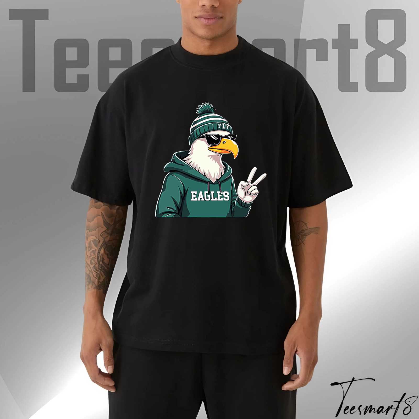 Eagles In Flight Tee – Nfl 2025 Season Philly Fan Shirt