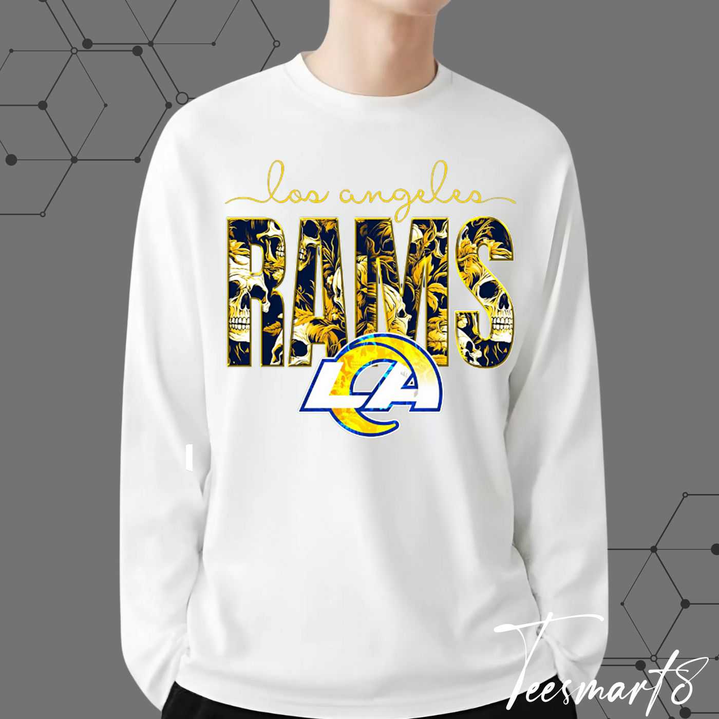 Los Angeles Rams Spooky Style Hoodie - Halloween-Themed Fan Apparel Los Angeles Rams Spooky Style Hoodie - Halloween-Themed Fan Apparel
