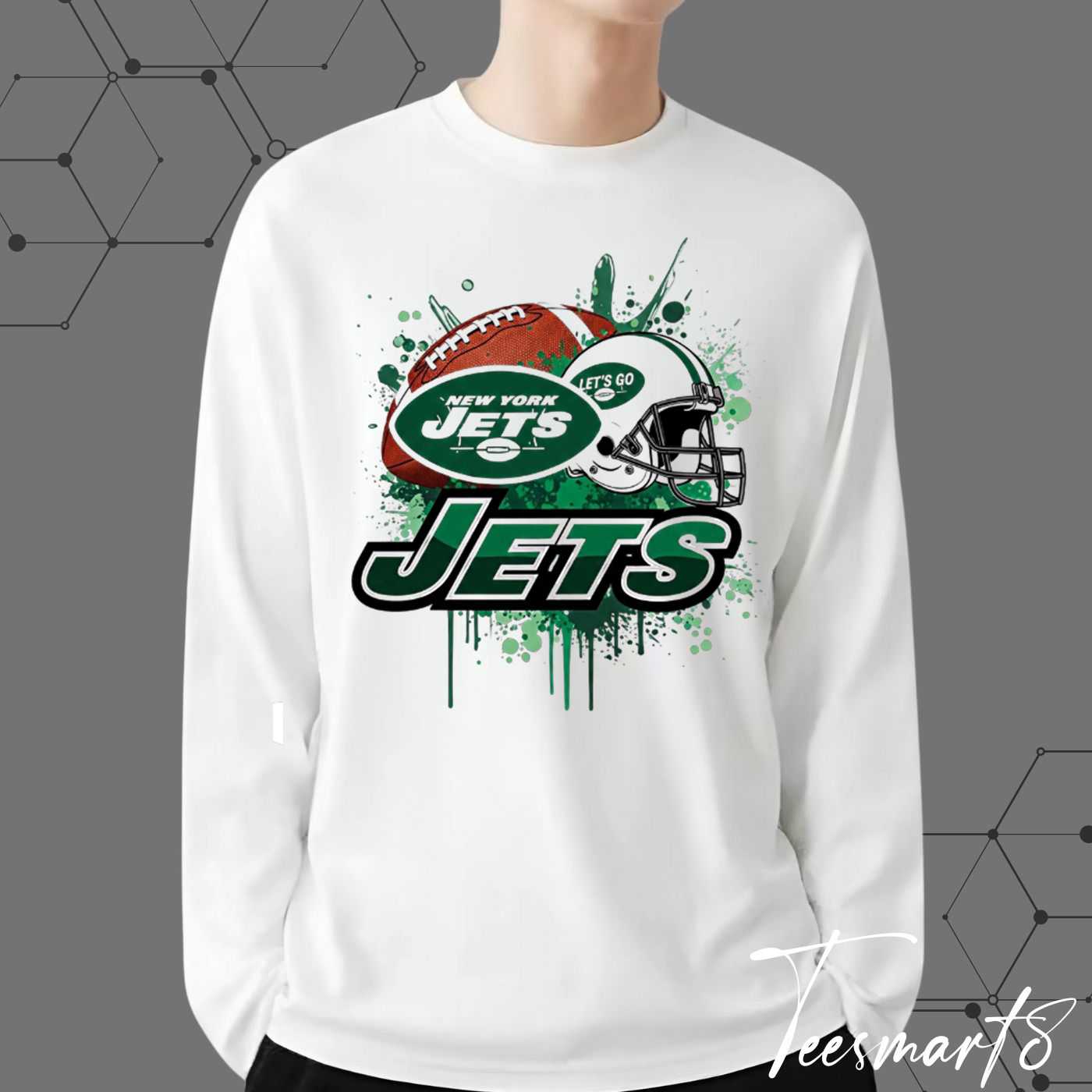New York Jets Splash Hoodie - Abstract Fan Apparel