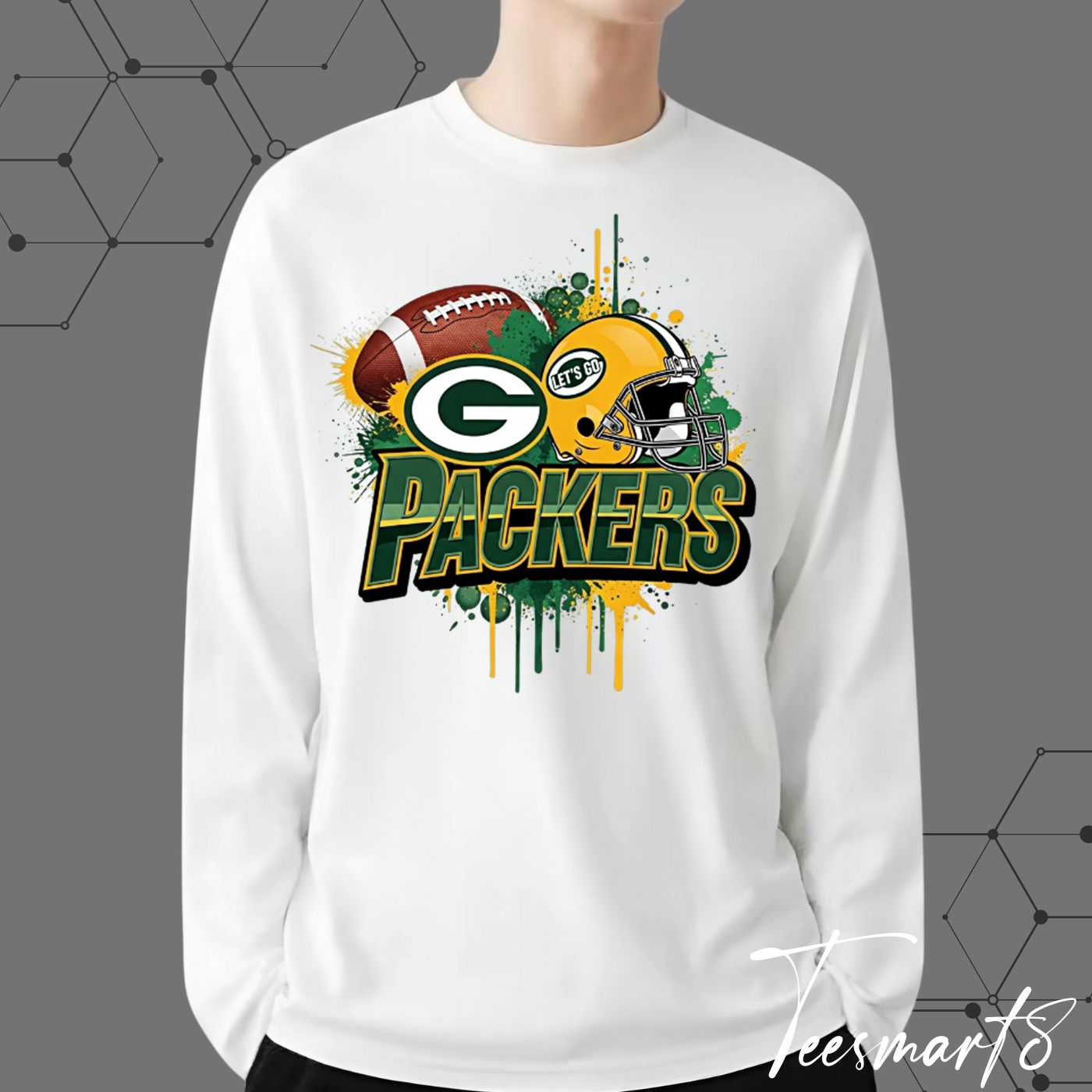 Green Bay Packers Grunge Hoodie - Distressed Logo Fan Apparel Green Bay Packers Grunge Hoodie - Distressed Logo Fan Apparel