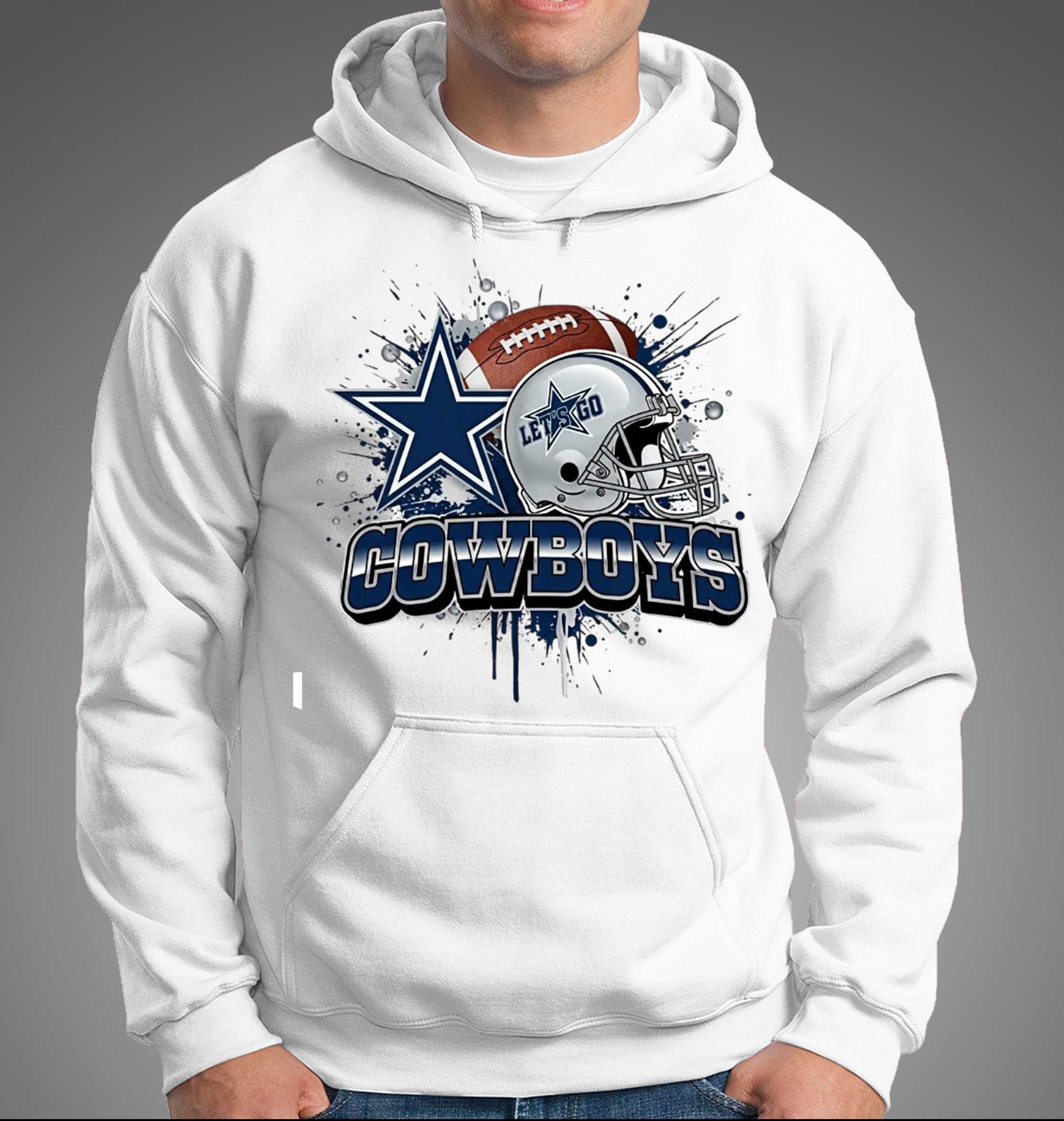Dallas Cowboys Splash Hoodie - Abstract Fan Apparel