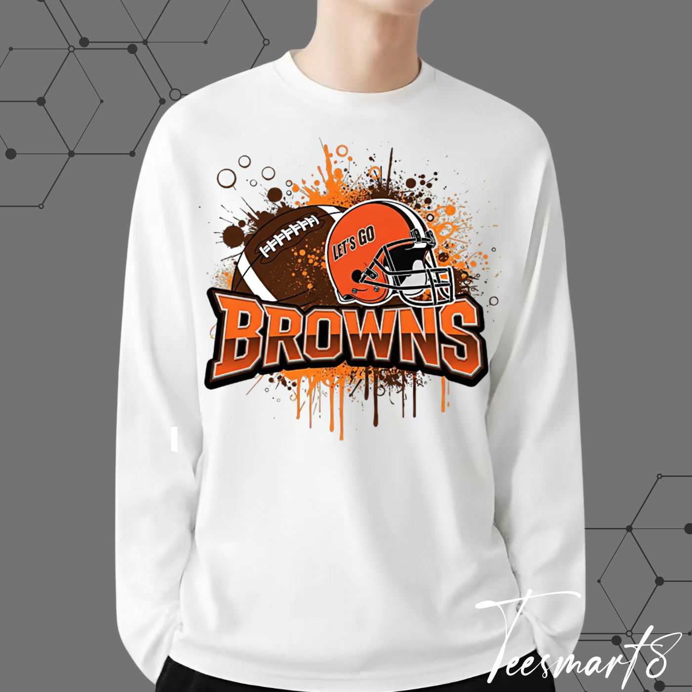Cleveland Browns Splash Hoodie - Abstract Fan Apparel