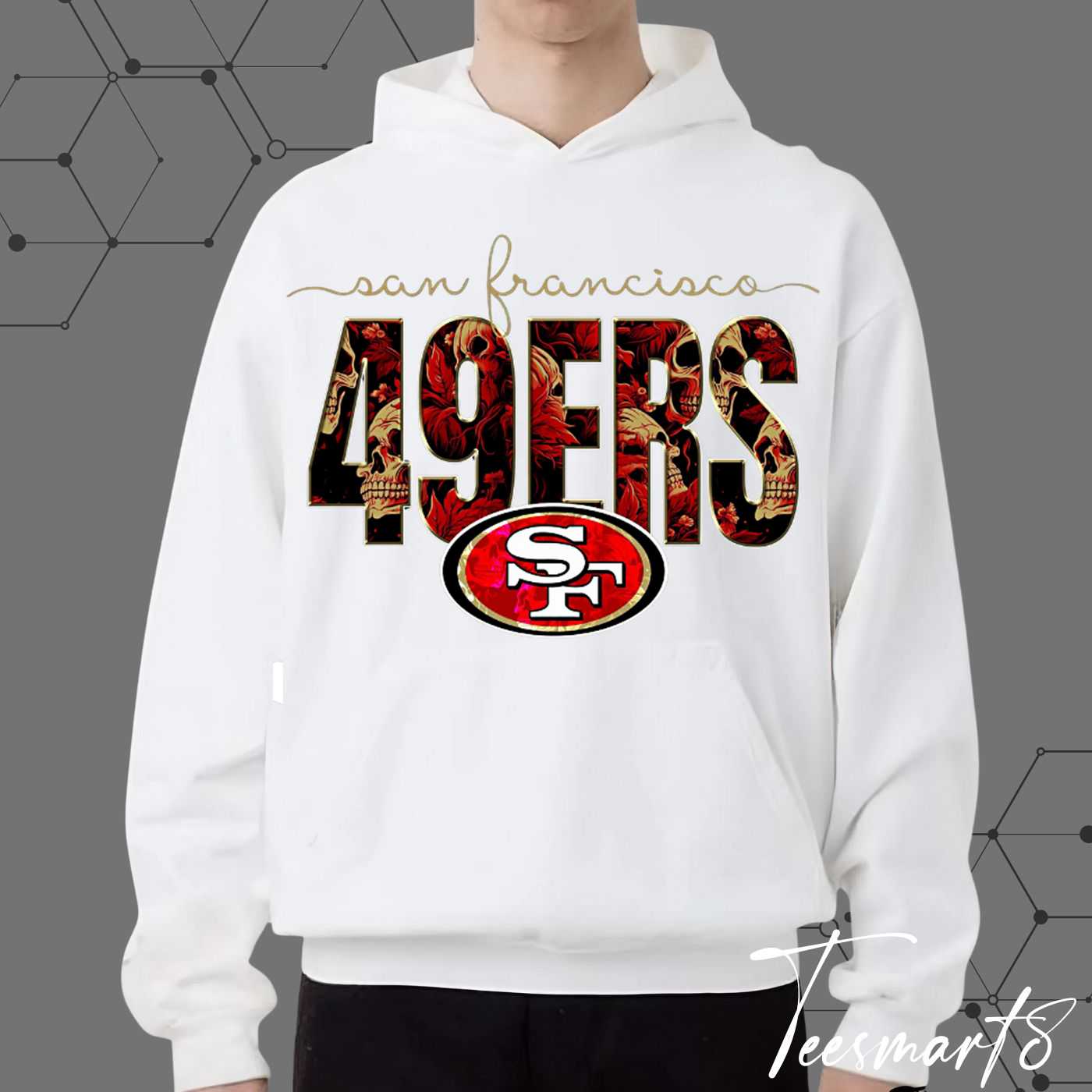 San Francisco 49ers Spooky Style Hoodie - Halloween-Themed Fan Apparel