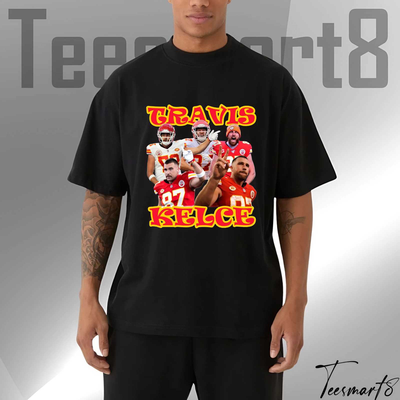 Travis Kelce T-Shirt – Kansas City Chiefs Notorious Nfl Player Graphic Tee