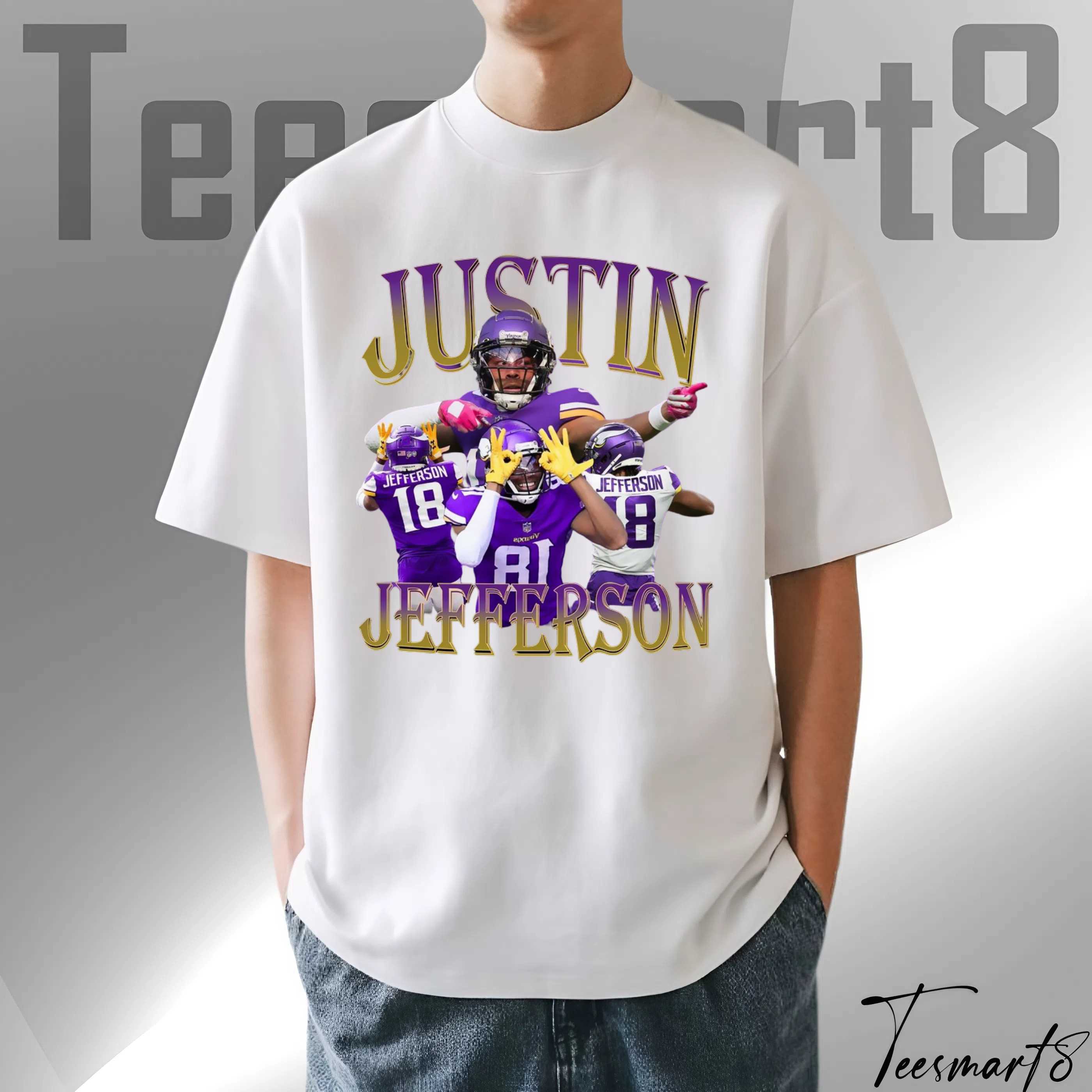 Justin Jefferson Catch Machine T-Shirt – Minnesota Vikings Nfl Merch