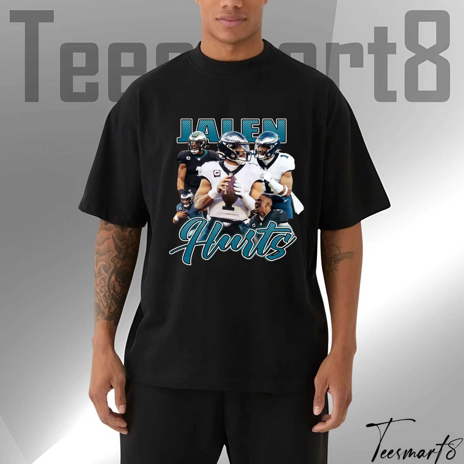 Jalen Hurts T-Shirt – Philadelphia Eagles Nfl Superstar Graphic Tee