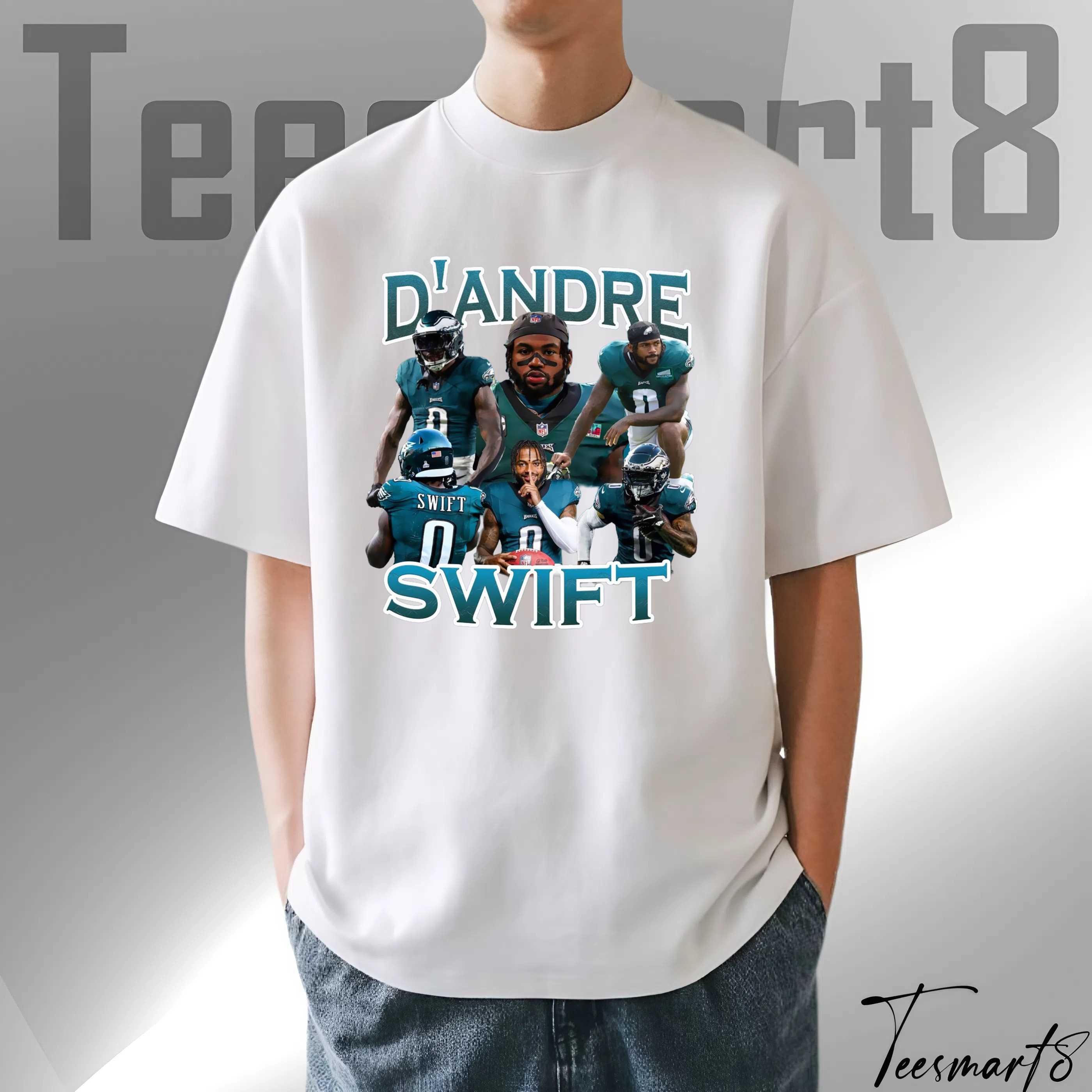 D’andre Swift Playmaker T-Shirt – Philadelphia Eagles Football Fan Gear