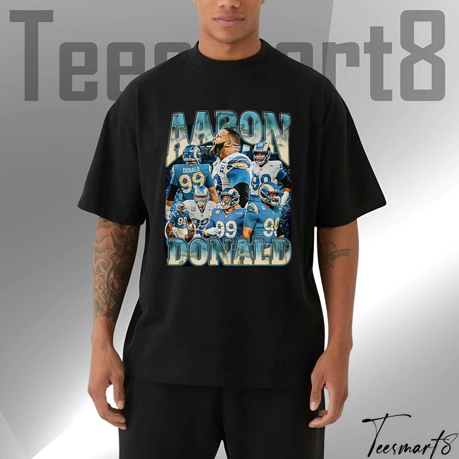 Aaron Donald Defensive Force T-Shirt – Los Angeles Rams Football Fan Gear