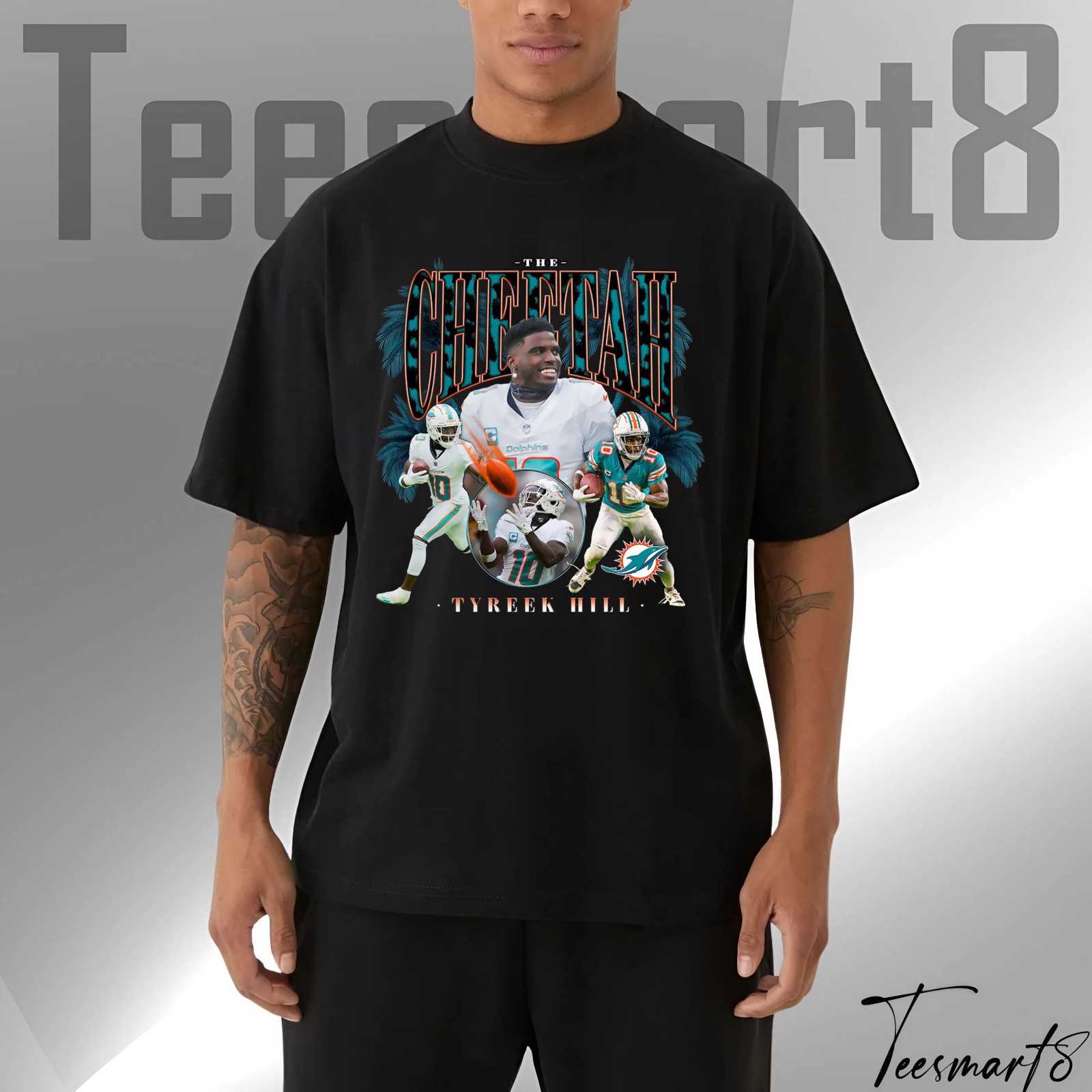 Tyreek Hill The Cheetah T-Shirt – Miami Dolphins Nfl Speed Star Tee