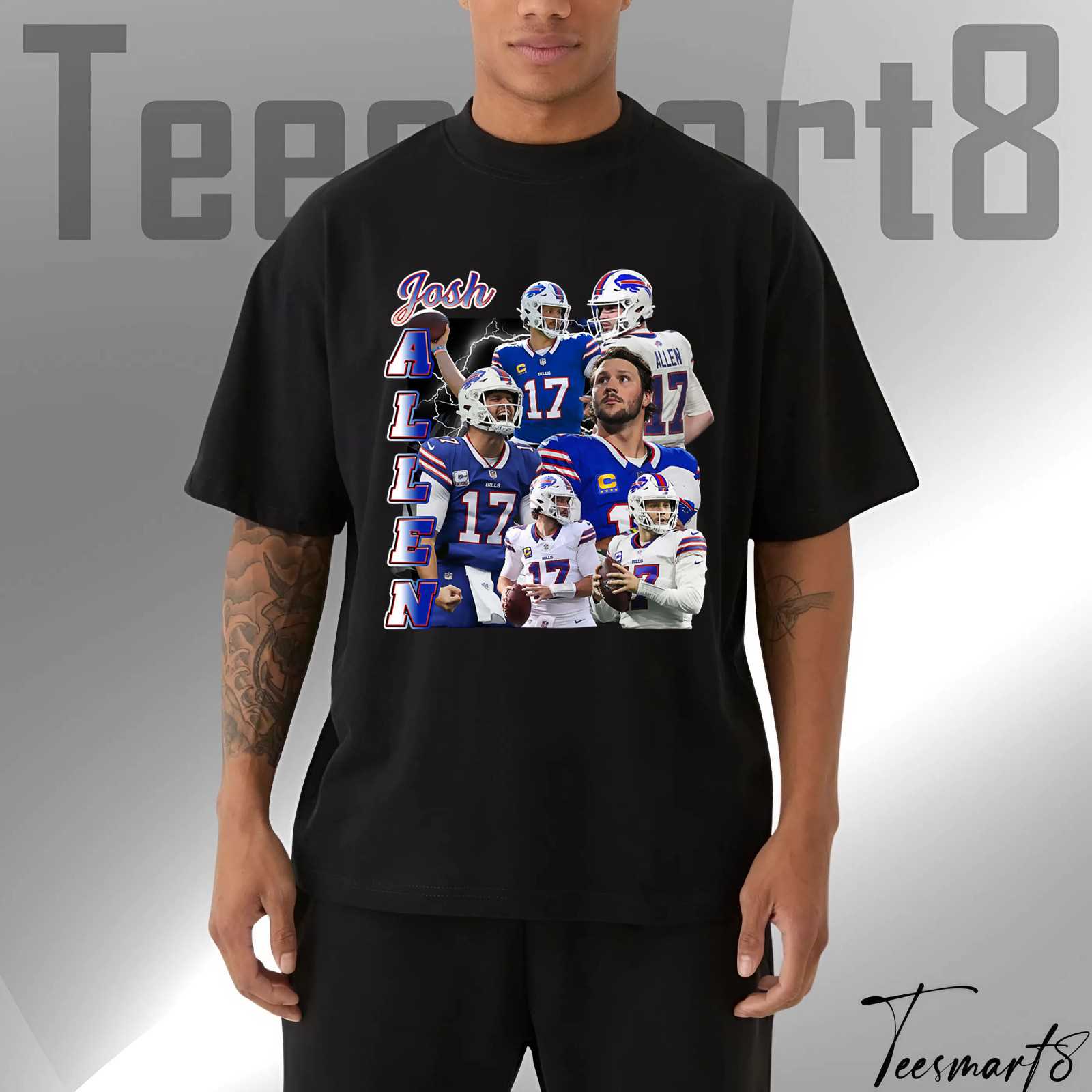 Josh Allen The Leader T-Shirt – Buffalo Bills Nfl Player Tee