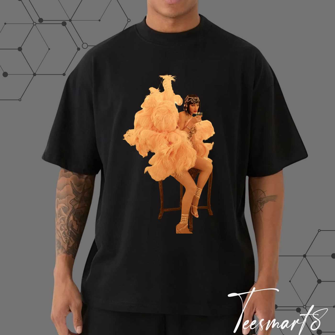 Eerie Orange Showgirl T-Shirt – Inspired By Taylor Swift’s The Life Of A Showgirl Album