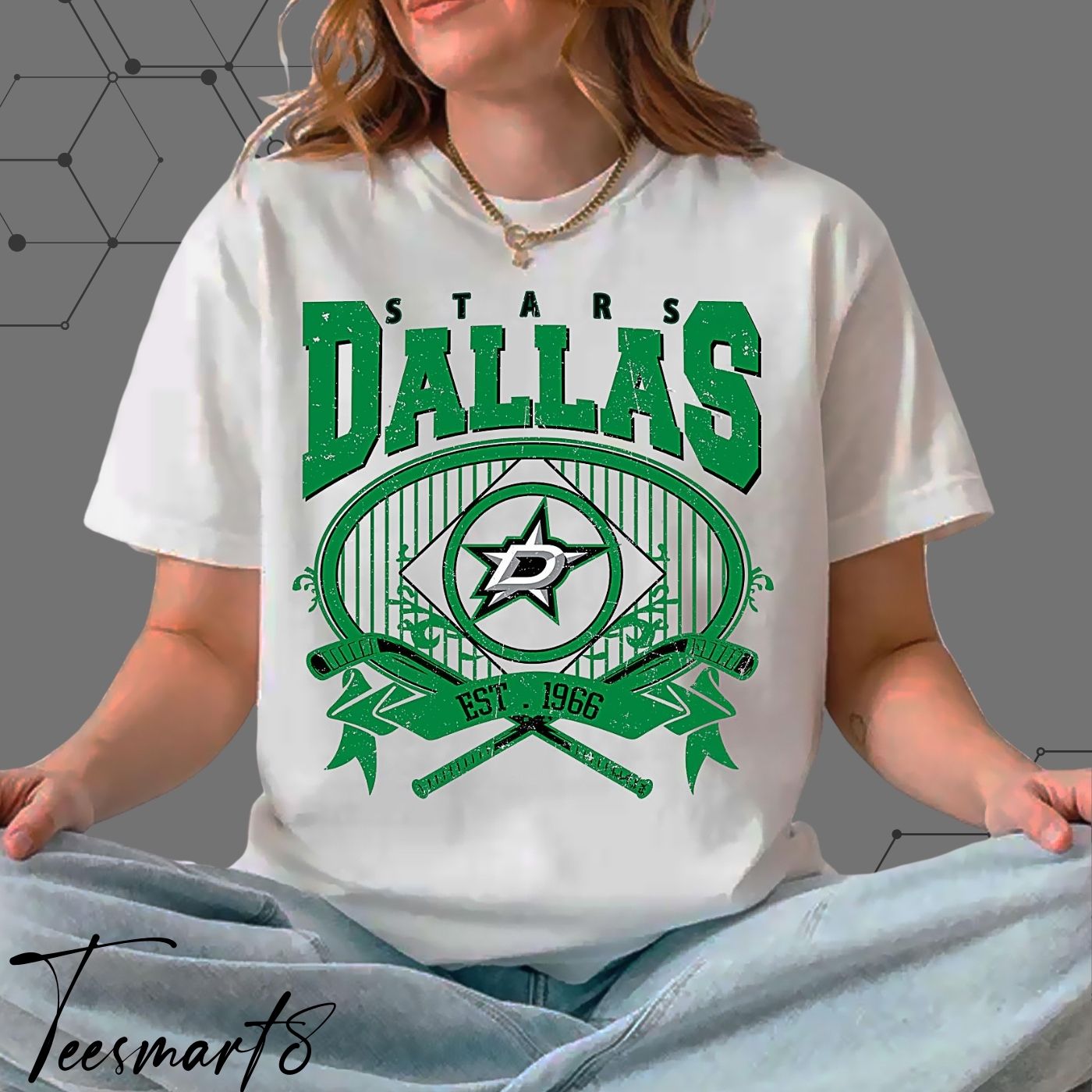 Vintage 90s Dallas Stars T-Shirt – Retro Hockey Fan Tee