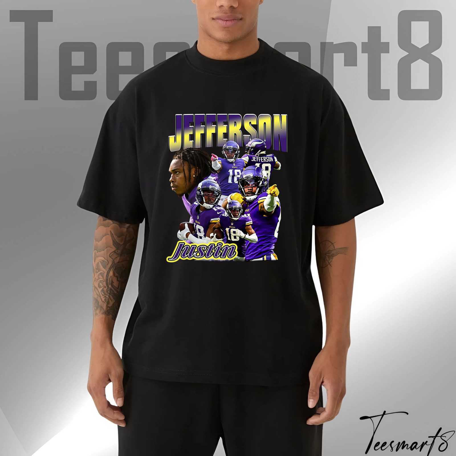 Justin Jefferson Electric Playmaker T-Shirt - Minnesota Vikings