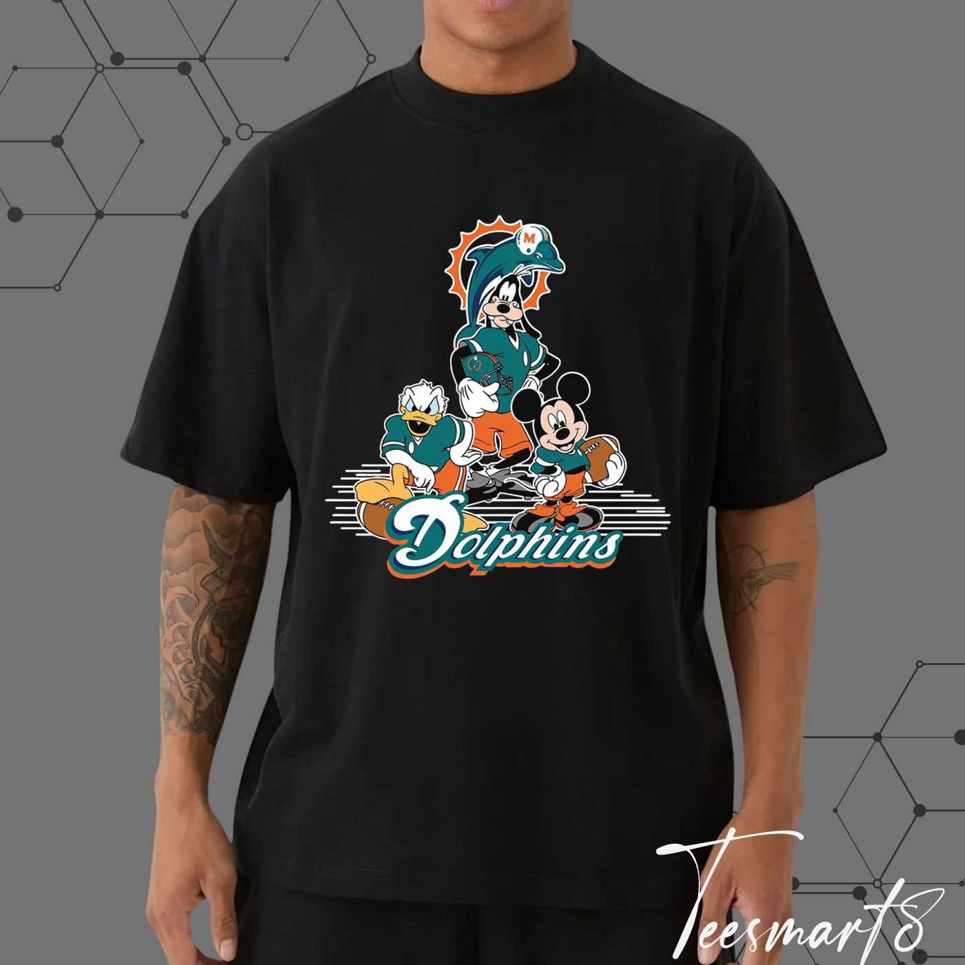 Miami Dolphins Disney Fan T-Shirt - Nfl Graphic Tee
