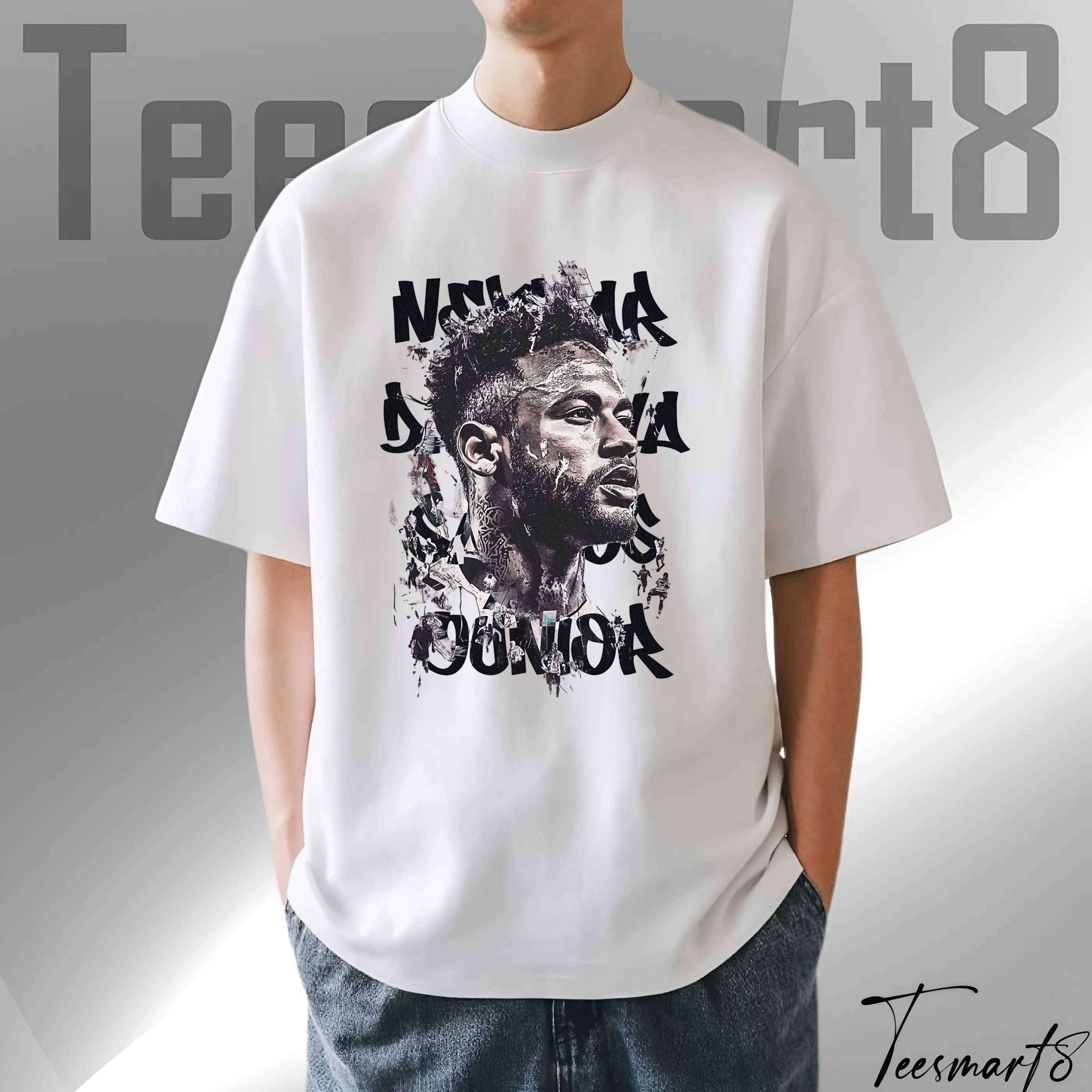 Neymar Da Silva Santos Jr. T-Shirt – Football Star Graphic Tee, Soccer Fan Shirt, Sports Apparel